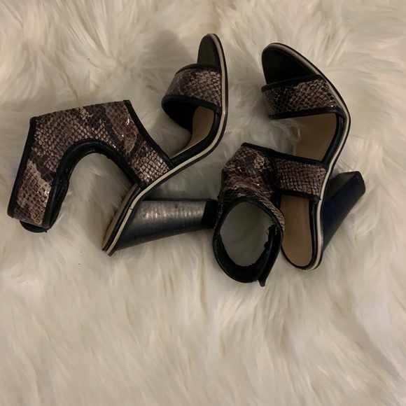Beau and Ashe snakeskin print chunky heel - Picture 6 of 12